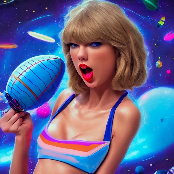 Image similar to portrait of Taylor Swift as Lola Bunny in Space Jam. HD, 4K. intricate abstract. intricate artwork. by Tooth Wu, wlop, beeple, dan mumford. octane render, trending on artstation, greg rutkowski very coherent symmetrical artwork. cinematic, hyper realism, high detail, octane render, 8k, iridescent accents