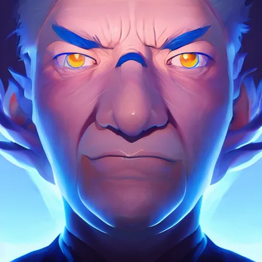 Image similar to face icon stylized minimalist wizard of the coast, loftis, cory behance hd by jesper ejsing, by rhads, makoto shinkai and lois van baarle, ilya kuvshinov, rossdraws global illumination