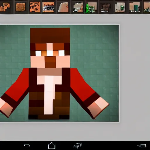 Prompt: alex jones as a minecraft skin, screenshot