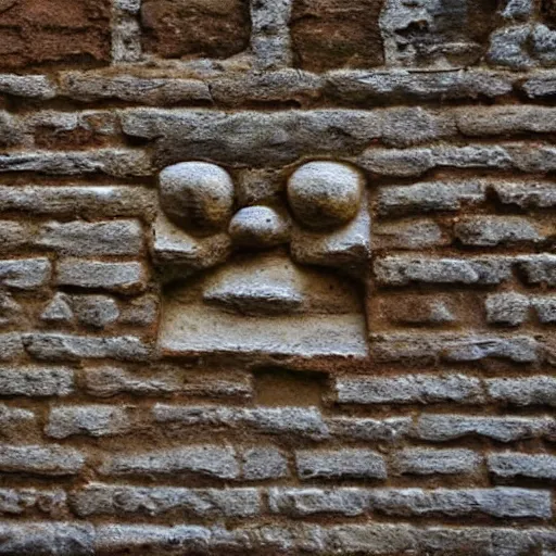 Image similar to closeup of an old wall pareidolia