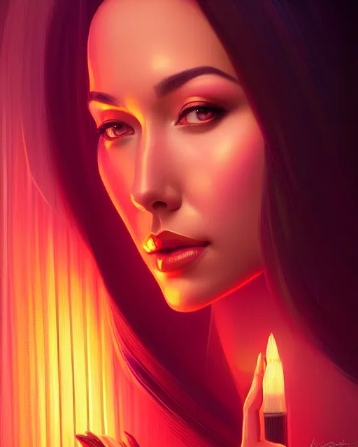 Prompt: symmetry portrait of jodi arias, glam, deco, glowing lights intricate, elegant, highly detailed, digital painting, artstation, concept art, smooth, sharp focus, illustration, art by artgerm and greg rutkowski and fra angelico and unreal engine 5