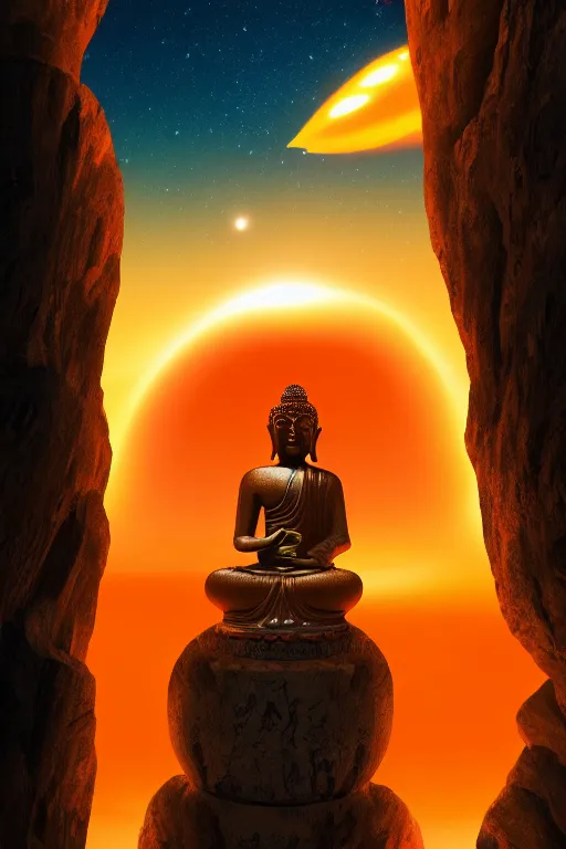 Buddha statue by Sky Art Gallery