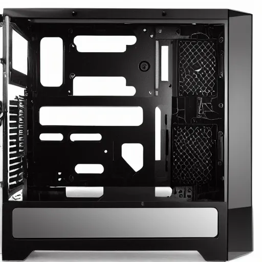 Image similar to metal computer case exposed concept pc boutique build open sides