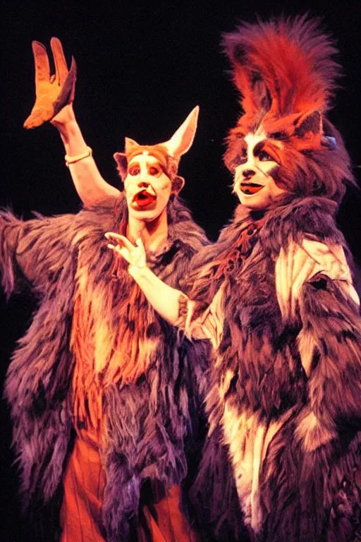 Image similar to 📷 mungojerrie and rumpleteazer, cats musical 1 9 9 8, dynamic lighting, portait