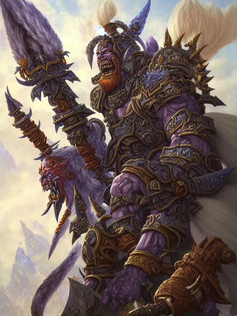 Prompt: World of Warcraft epic character portrait drawn by Katsuhiro Otomo, photorealistic style, intricate detailed oil painting, detailed illustration, oil painting, painterly feeling, centric composition singular character