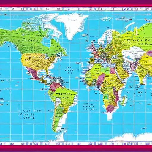 Prompt: world map very detailed