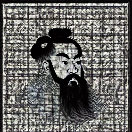Prompt: confucius, chinese character