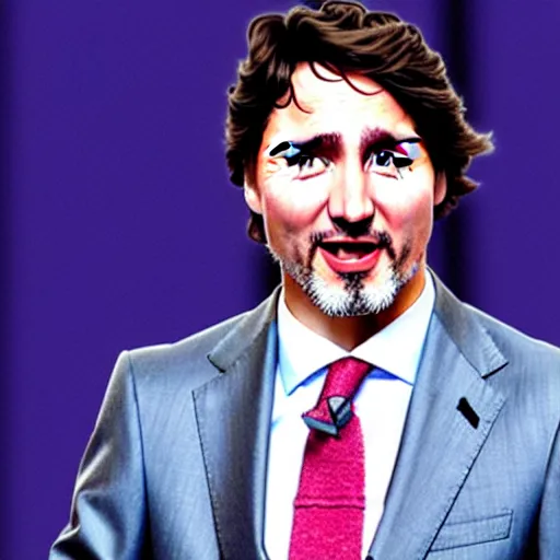 Image similar to justin trudeau as a fancy sock puppet