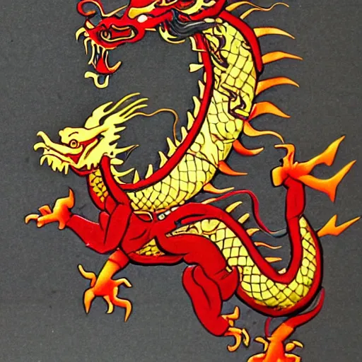 Image similar to chinese dragon, loong