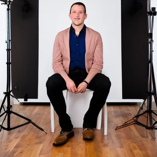 Image similar to a professional studio portrait photo of a man, 2 0 1 5