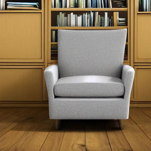 Prompt: dr. katz sitting down in grey sofa chair, photorealistic, high detail