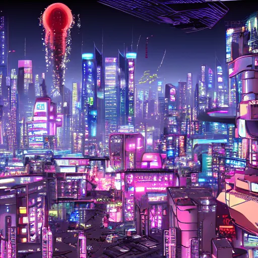 Image similar to futuristic neo tokyo