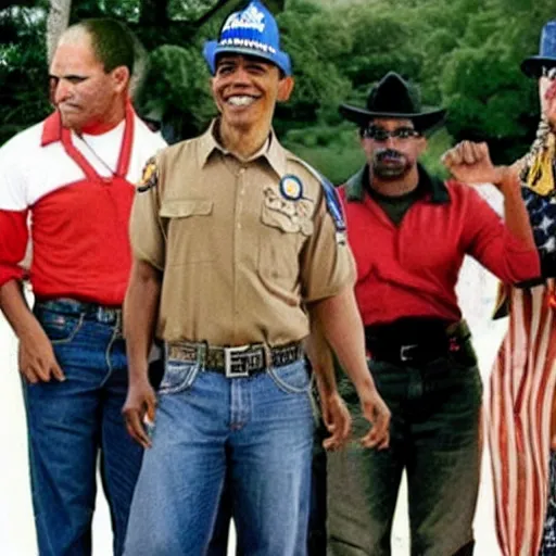 Image similar to Obama as the village people