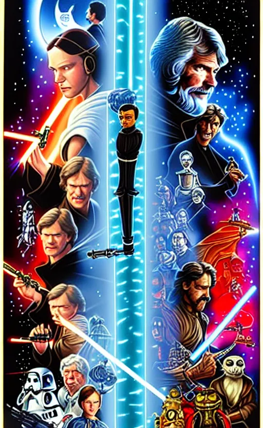 Image similar to exquisite lucasfilm poster art