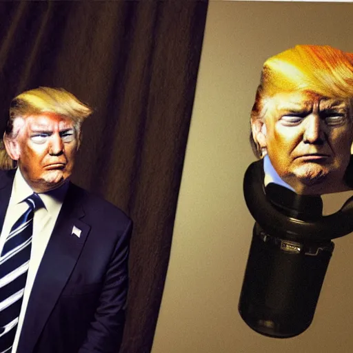 Image similar to a shot of donald trump as a demon, photorealistic, natural light, by annie leibowitz