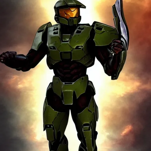 Image similar to handsome spartan, halo