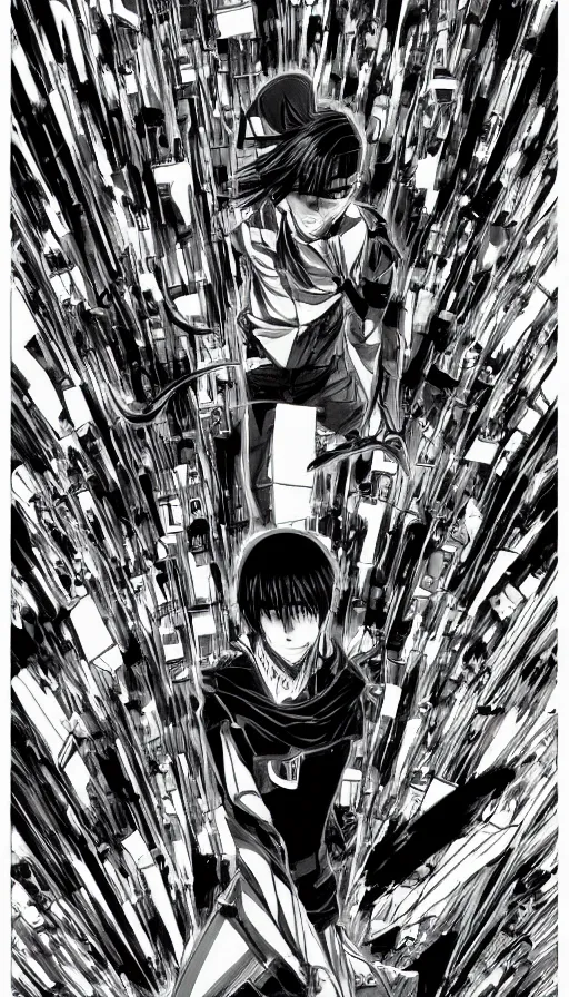 Image similar to techno artwork, by hajime isayama