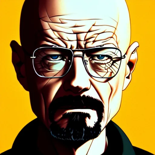 Image similar to walter white, portrait shinkai makoto studio ghibli studio key hideaki anno sakimichan stanley artgerm lau rossdraws james jean marc simonetti elegant highly detailed digital painting artstation pixiv