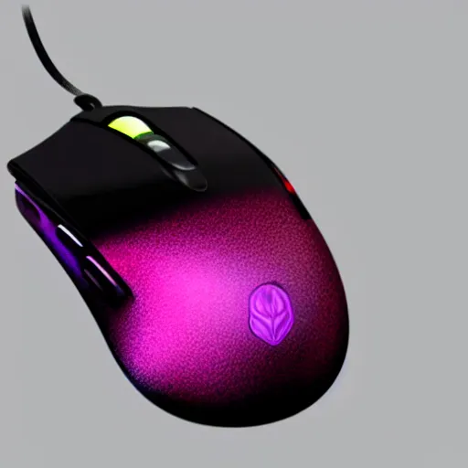 Prompt: opal beetle as a gaming computer mouse