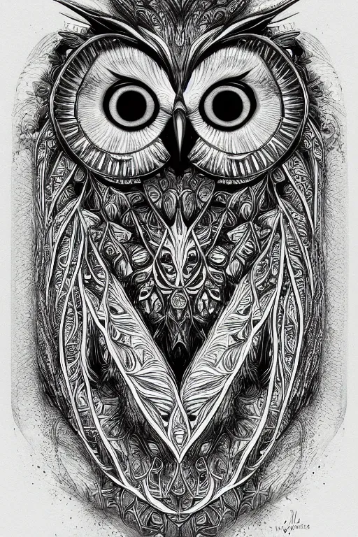 Prompt: vegetable owl, symmetrical, highly detailed, digital art, sharp focus, trending on art station