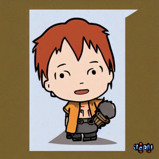 Image similar to chibi scruffy ginger boy, twitch streamer, studio ghibli,