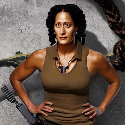 Image similar to tracee ellis ross as lara croft