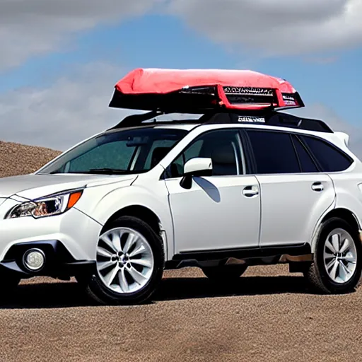 Prompt: cannonball run subaru outback,