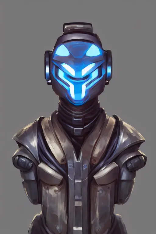 Image similar to epic mask helmet robot ninja portrait stylized as fornite style game design fanart by concept artist gervasio canda, behance hd by jesper ejsing, by rhads, makoto shinkai and lois van baarle, ilya kuvshinov, rossdraws global illumination radiating a glowing aura global illumination ray tracing hdr render in unreal engine 5