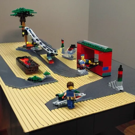 Image similar to tony hawk's pro skater lego set