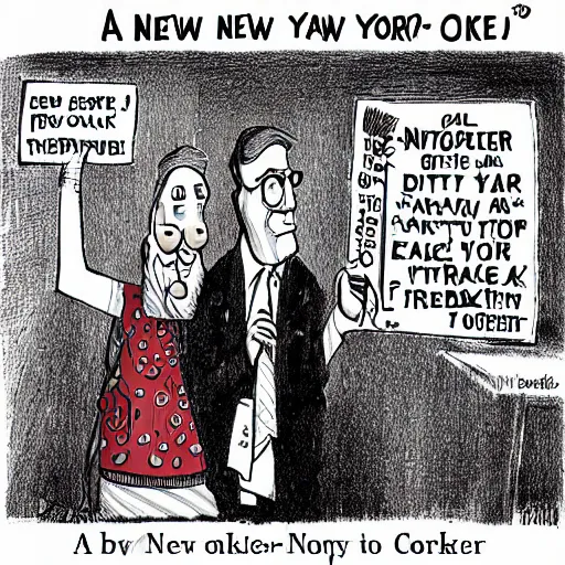 Prompt: A New Yorker cartoon