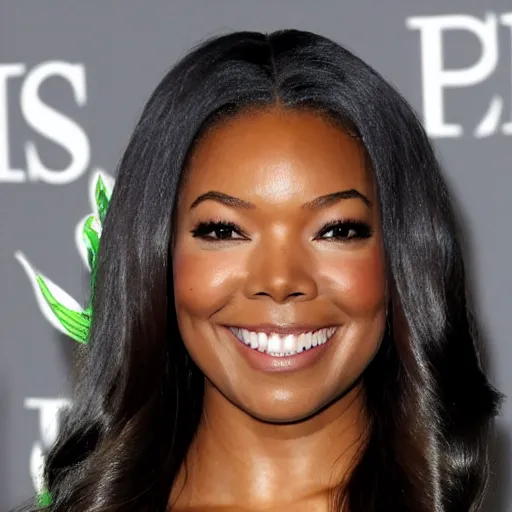 Image similar to Actress Gabrielle Union as She-Hulk