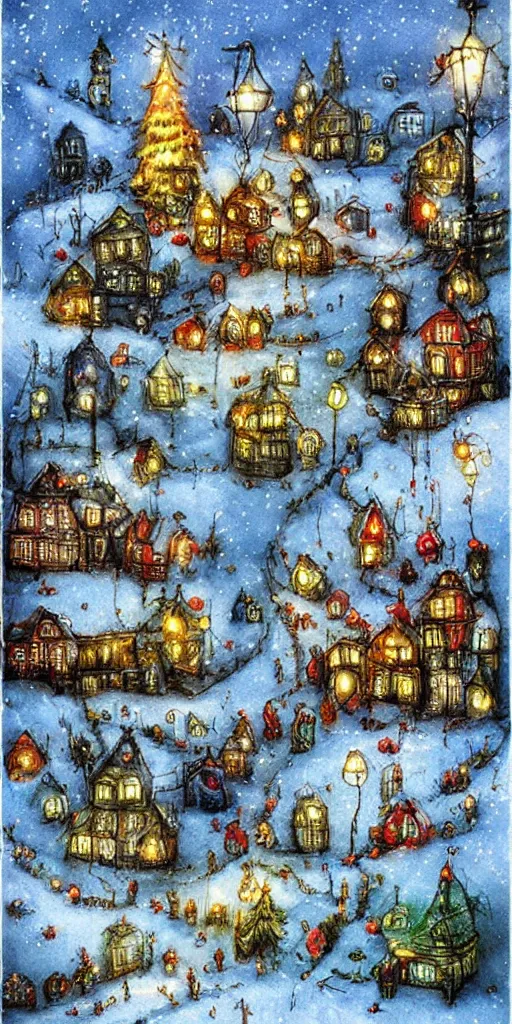 Image similar to a christmas scene by alexander jansson