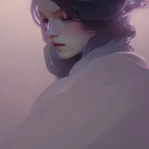 Image similar to gris, highly detailed, digital painting, artstation, concept art, sharp focus, illustration, art by greg rutkowski and alphonse mucha