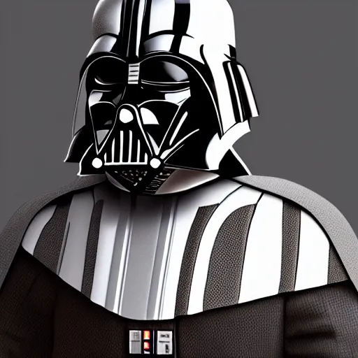 Image similar to Dart Vader without helmet, artstation, highly detailed, highly realistic