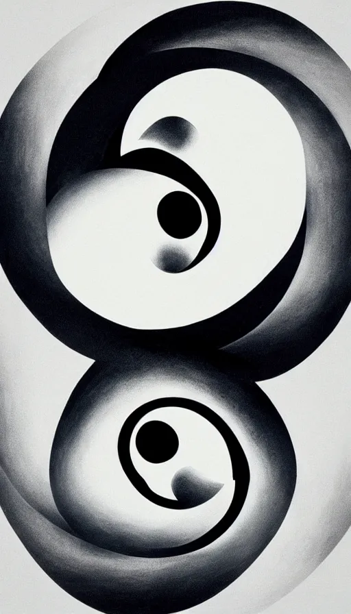 Image similar to Abstract representation of ying Yang concept, from One piece