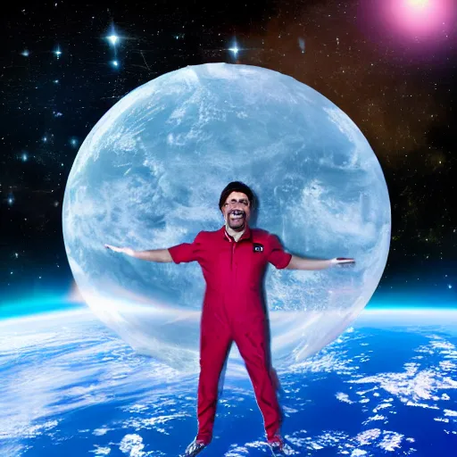 Image similar to marikiplier in space