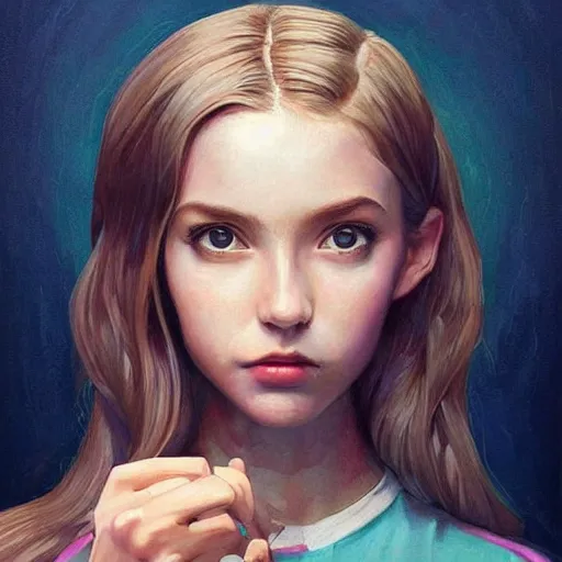 Image similar to a beautiful painting representative of the art style of artgerm and wlop and wes anderson