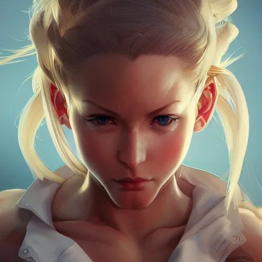 Prompt: ultra realistic illustration, cammy white street fighter v anime, intricate, elegant, highly detailed, digital painting, artstation, concept art, smooth, sharp focus, illustration, art by artgerm and greg rutkowski and alphonse mucha and wlop