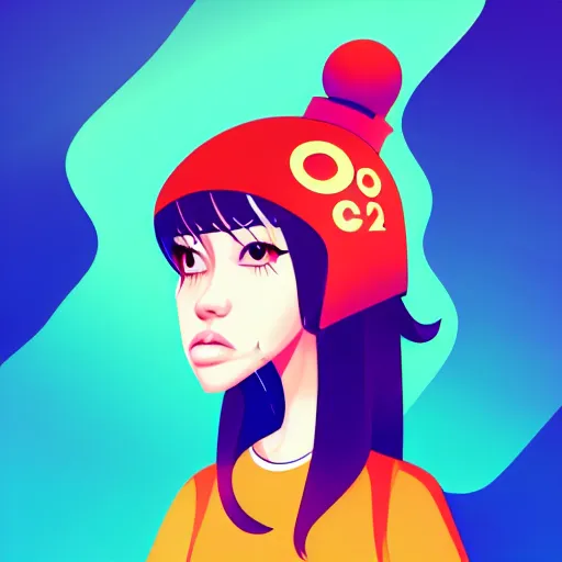 Image similar to 2 d character design, female rapper, vector art, digital art, portrait, 4 k, 8 k, sharp focus, smooth, illustration, concept art, music artist