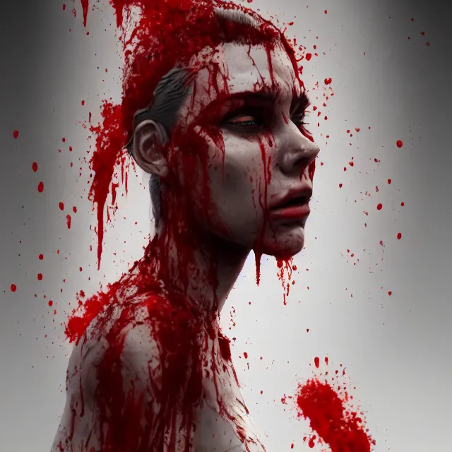 Image similar to baptized in blood, trending on artstation hq, deviantart, pinterest, 4 k uhd image