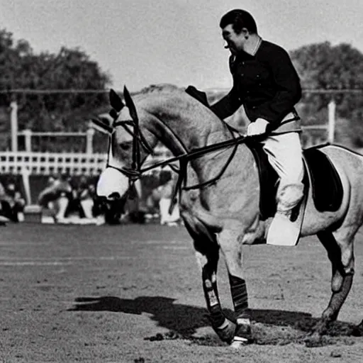 Image similar to stalin playing a polo game