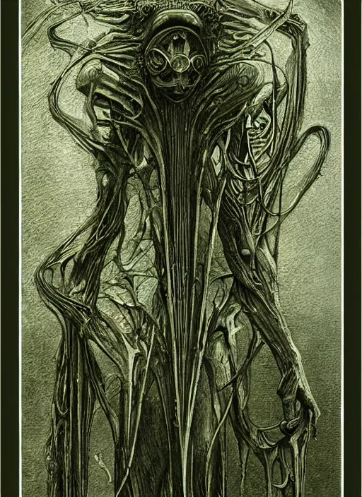 detailed tarot card designed by giger, h. r., zdzislaw | Stable ...