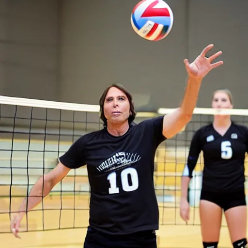 Image similar to keith raniere playing volleyball