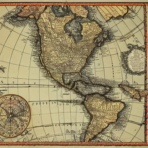 Image similar to a map of the americas