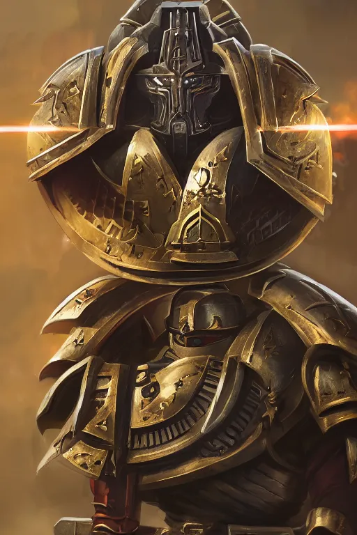 Image similar to armor portrait heros warhammer 4 0 k horus heresy fanart - the primarchs emperor by johannes helgeson animated with vfx concept artist & illustrator global illumination ray tracing hdr fanart arstation zbrush central hardmesh 8 k octane renderer comics stylized