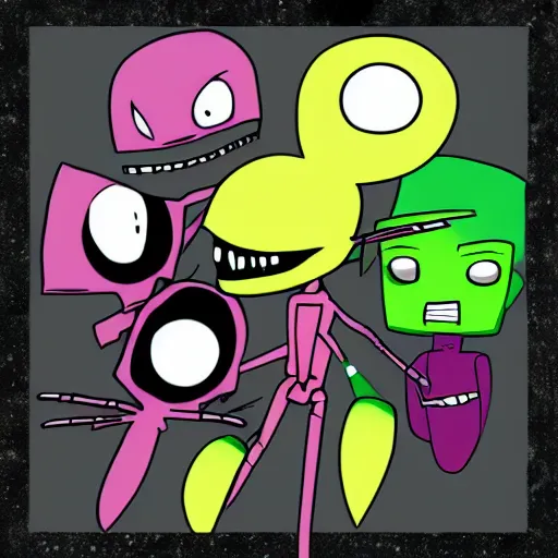 Image similar to invader zim