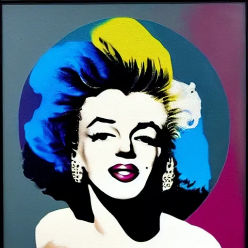 Prompt: A Bauhaus style painting of Marilyn Monroe
