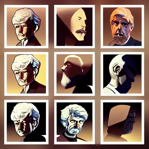 Image similar to face icon stylized minimalist george lucas, loftis, cory behance hd by jesper ejsing, by rhads, makoto shinkai and lois van baarle, ilya kuvshinov, rossdraws global illumination