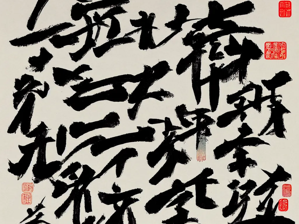 Image similar to the laurentian region, traditional chinese black ink dripping splashes messy calligraphic brush intuitive.