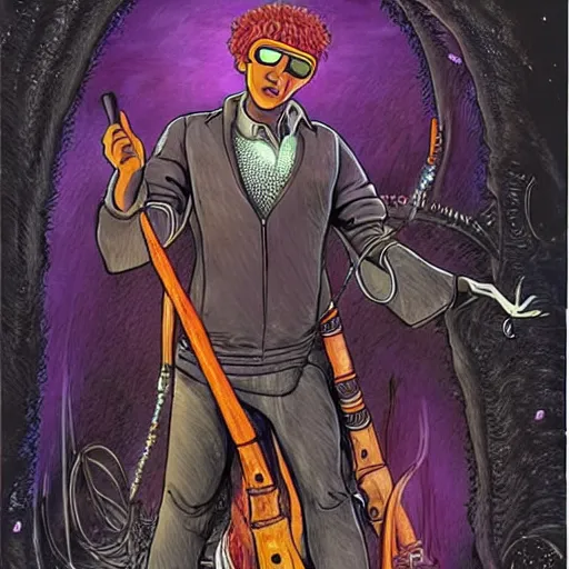 Image similar to highly detailed full body illustration of morpheus the god of dreams with his magical tools, written by neil gaiman